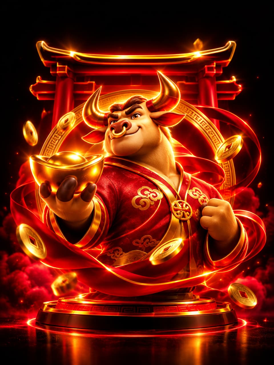 ภาพเกม PG Fortune Ox ที่ออกแบบใหม่สำหรับ vf138 - วีเอฟ138